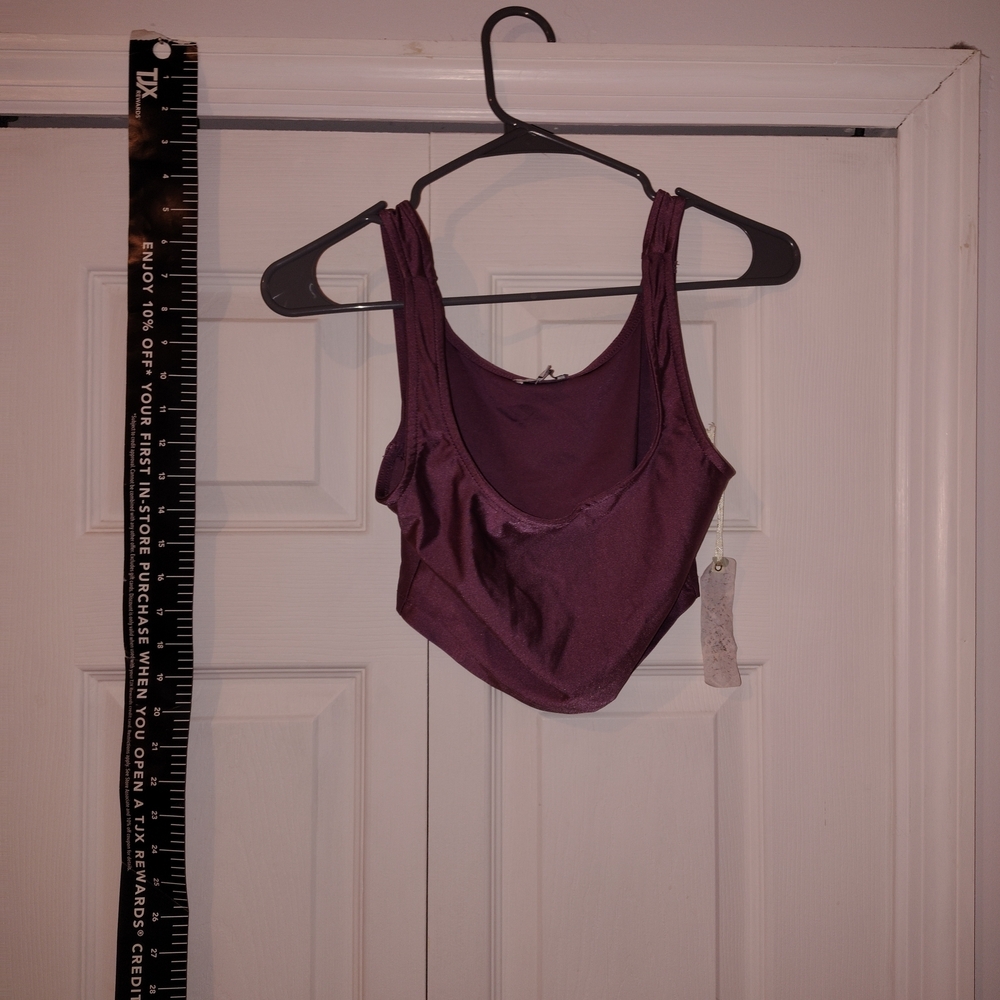 Women's Purple Sleeveless Top Seamless Nwt Tank Gorgeous